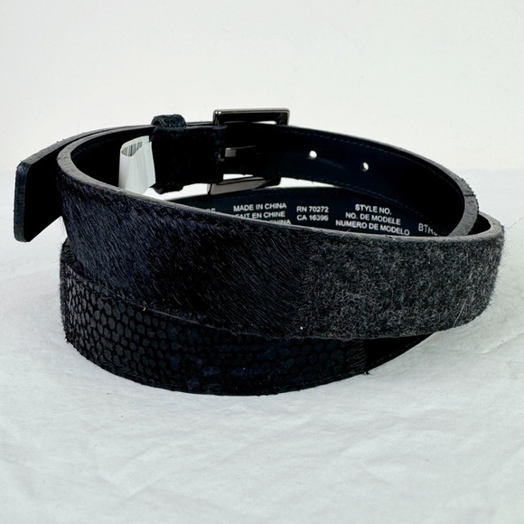 Liz Claiborne Black Patchwork Belt - Picture 3 of 8